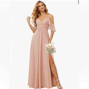 NWT formal bridesmaid blush colored dress